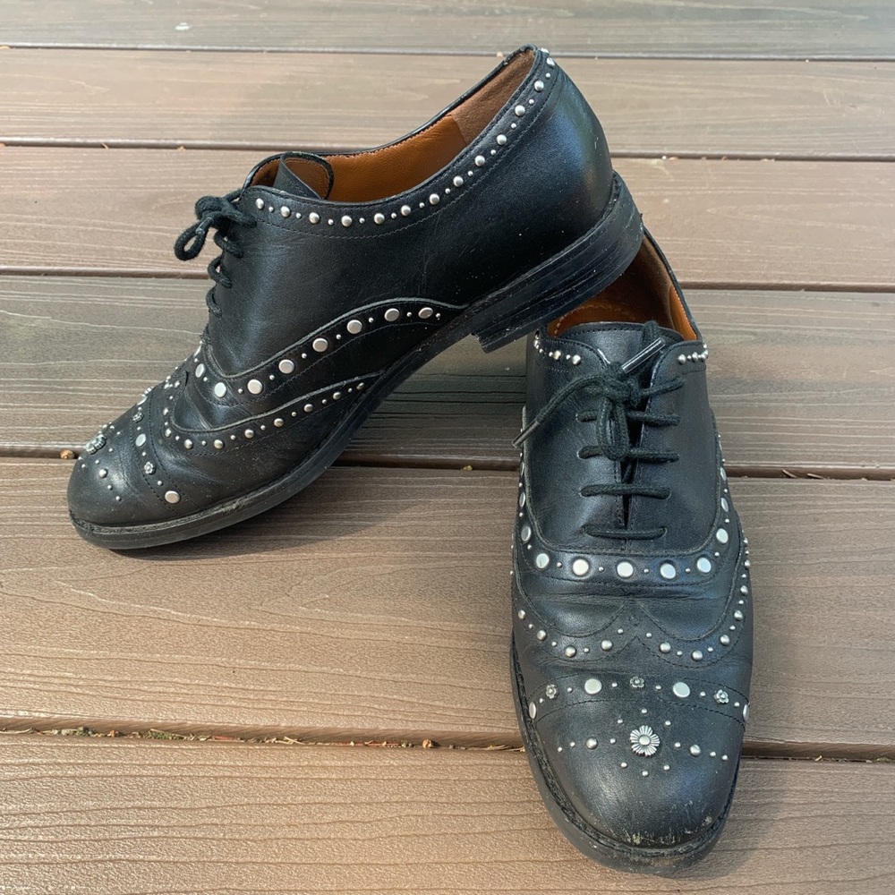 Leather Coach Oxfords
